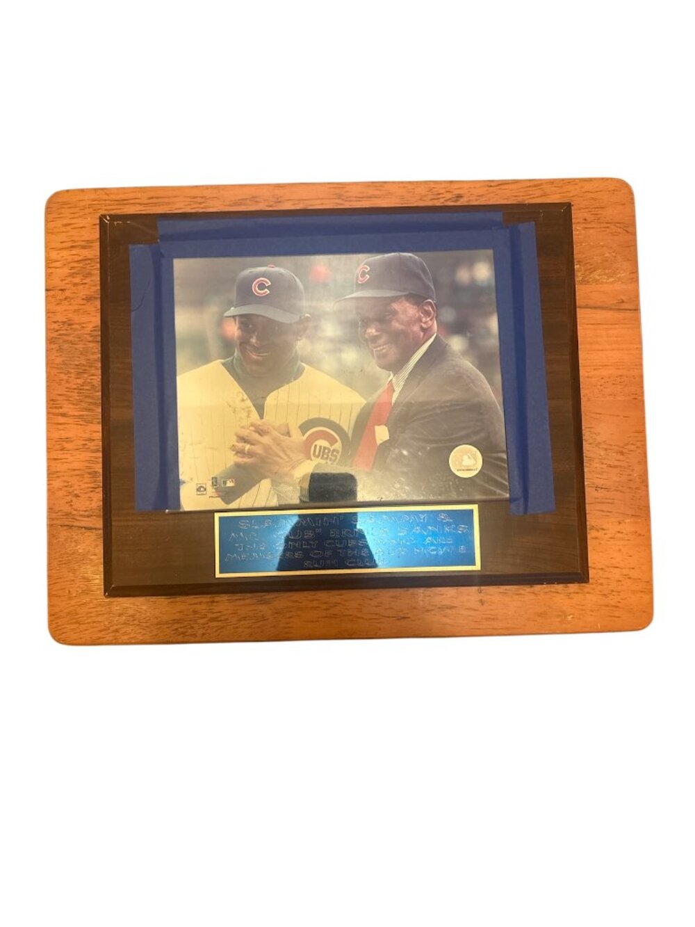 Chicago Cubs Baseball Photo Memorabilia Display